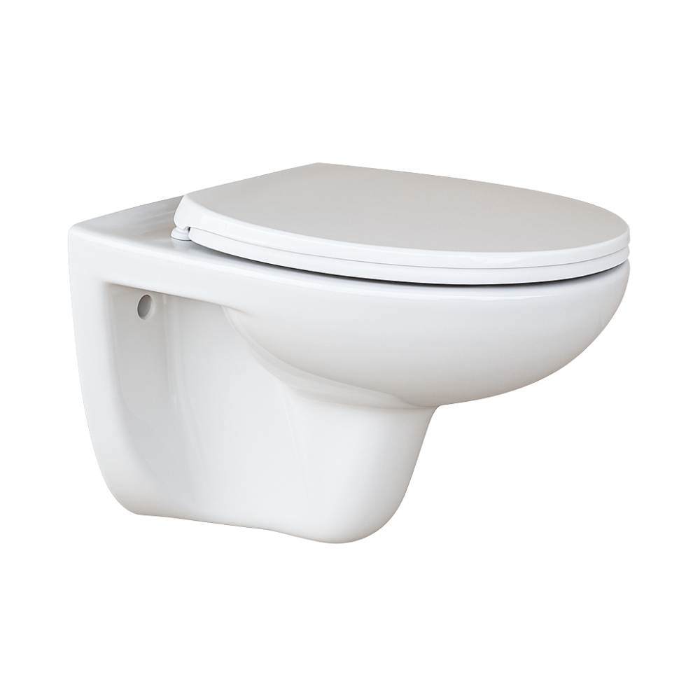 Унітаз підвісний безобідковий Keramika Nova W105 з сидінням мікроліфт, фото 1