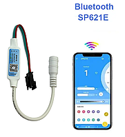 Bluetooth контролер SP621E 5-24V 600 пкс RGB/W (WS2811, WS2812B, SK6812, TM1903, TM1804)