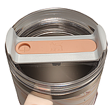 Термос термочашка Stanley Quencher H2.0 Tumbler з нержавіючої сталі 1,18 л Cream Marble KT6007808 - B1-Уцінка, фото 7