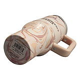 Термос термочашка Stanley Quencher H2.0 Tumbler з нержавіючої сталі 1,18 л Cream Marble KT6007808 - B1-Уцінка, фото 9