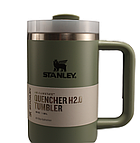Термос термочашка Stanley Quencher H2.0 Tumbler з нержавіючої сталі Олива 1,18 л KT6007801 - B4-Уцінка, фото 6