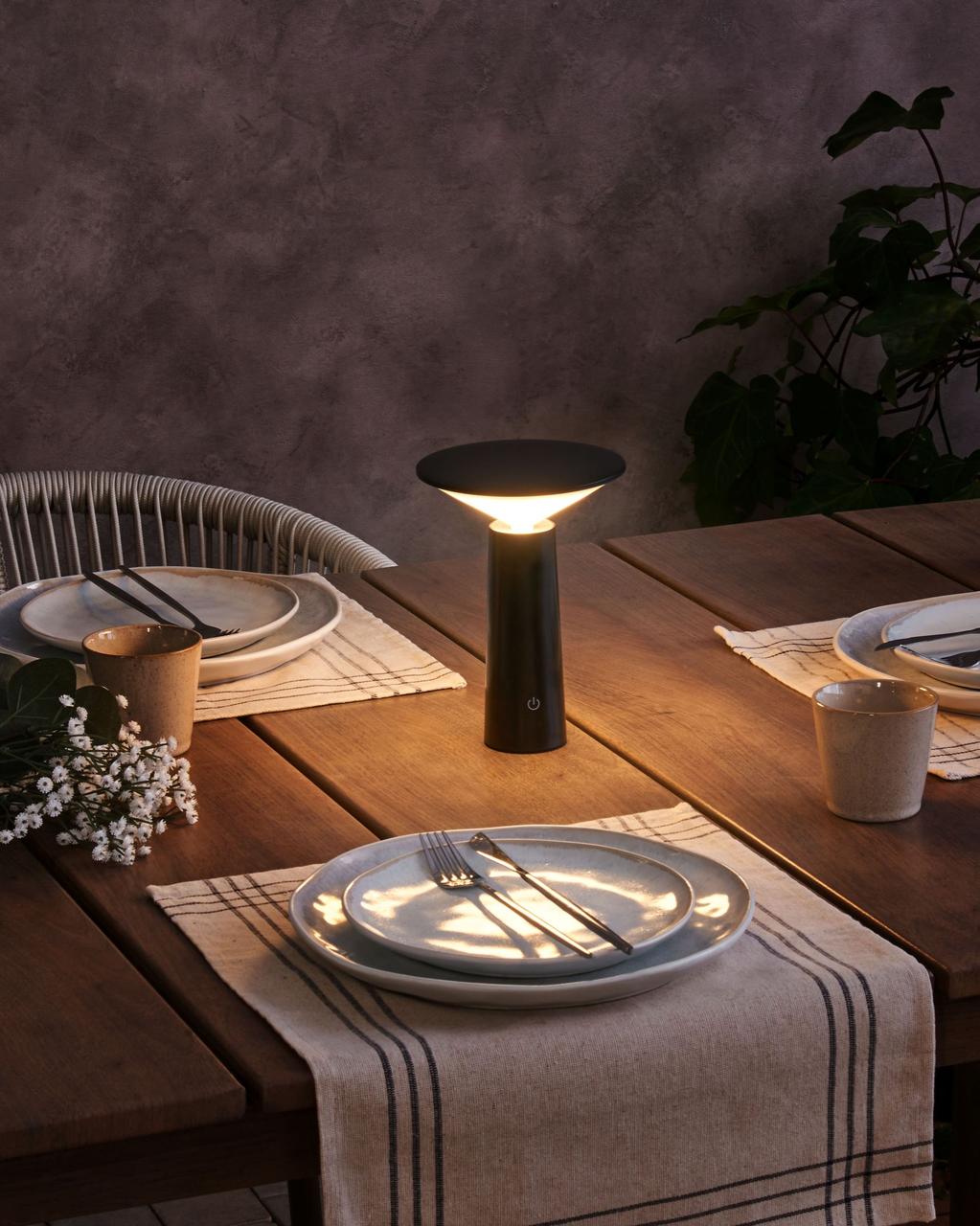 Бездротова світлодіодна настільна лампа з димером, метал,LEVIRA, фото 1