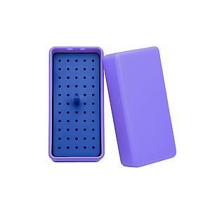 Ендо Бокс пластиковий 72 Інструмента, автоклавуємий 135* Фіолетовий