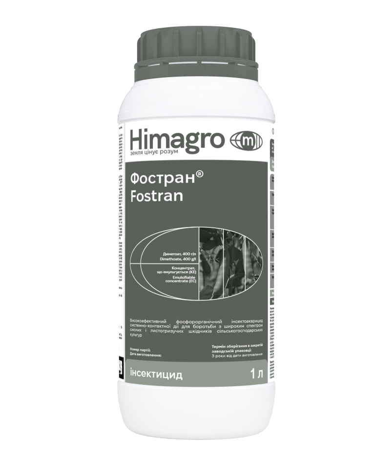 Інсектицид Фостран 1л (аналог Бі-58) диметоат, 400 г/л на зернові, бобові, овочеві, фото 1