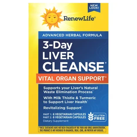 Комплекс очищення печінки Renew Life Advanced Herbal Formula 3-Day Liver Cleanse Complex 12 капс.