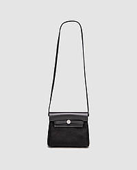 💎 Hermes Herbag Zip 20 Bag Black 19 х 17 х 8 см