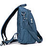 Рюкзак міський жіночий синій маленький тканинний одне відділення та кишені на блискавках Jielshi 7020, фото 6