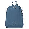 Рюкзак міський жіночий синій маленький тканинний одне відділення та кишені на блискавках Jielshi 7020, фото 8