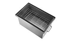 Коптильня гарячого копчення "М" з піддоном 2 мм, 2 яруси та 3 гачки + подарунок, фото 4