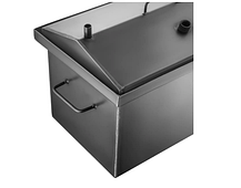 Коптильня гарячого копчення "М" з піддоном 2 мм, 2 яруси та 3 гачки + подарунок, фото 5