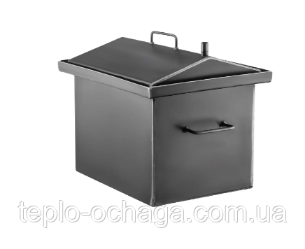 Коптильня гарячого копчення "М" з піддоном 2 мм, 2 яруси та 3 гачки + подарунок