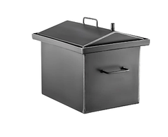 Коптильня гарячого копчення "М" з піддоном 2 мм, 2 яруси та 3 гачки + подарунок