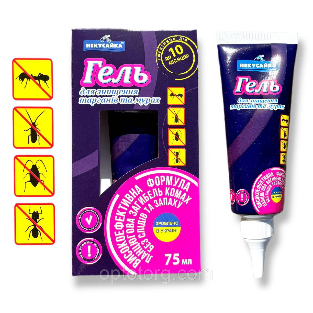 Гель від тарганів та мурах Некусайка 75 мл, фото 1