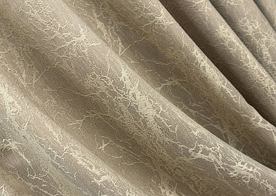 Шторна тканина жакард, колекція "Viva Marmo". Колір бежевий. Код 1787ш