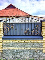 Огорожа,паркан,забор , елементи ковки,забор з профнастилу