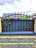 Огорожа,паркан,забор , елементи ковки,забор з профнастилу, фото 3