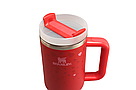 Термос термочашка Stanley Quencher H2.0 Tumbler з нержавіючої сталі 1,18 л Red Hearts KT6007853, фото 5