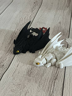 🐉 Беззубик і Денна Фурія — легендарна пара драконів з «Як приручити дракона»!