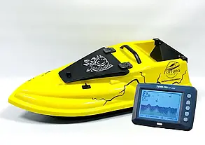 Прикормочний кораблик Фурія Шторм з ехолотом Toslon TF300