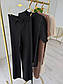 Жіночий костюм прогулянковий штани вільного крою та подовжена футболка в рубчик (р. 42-46) 2KO3864, фото 6
