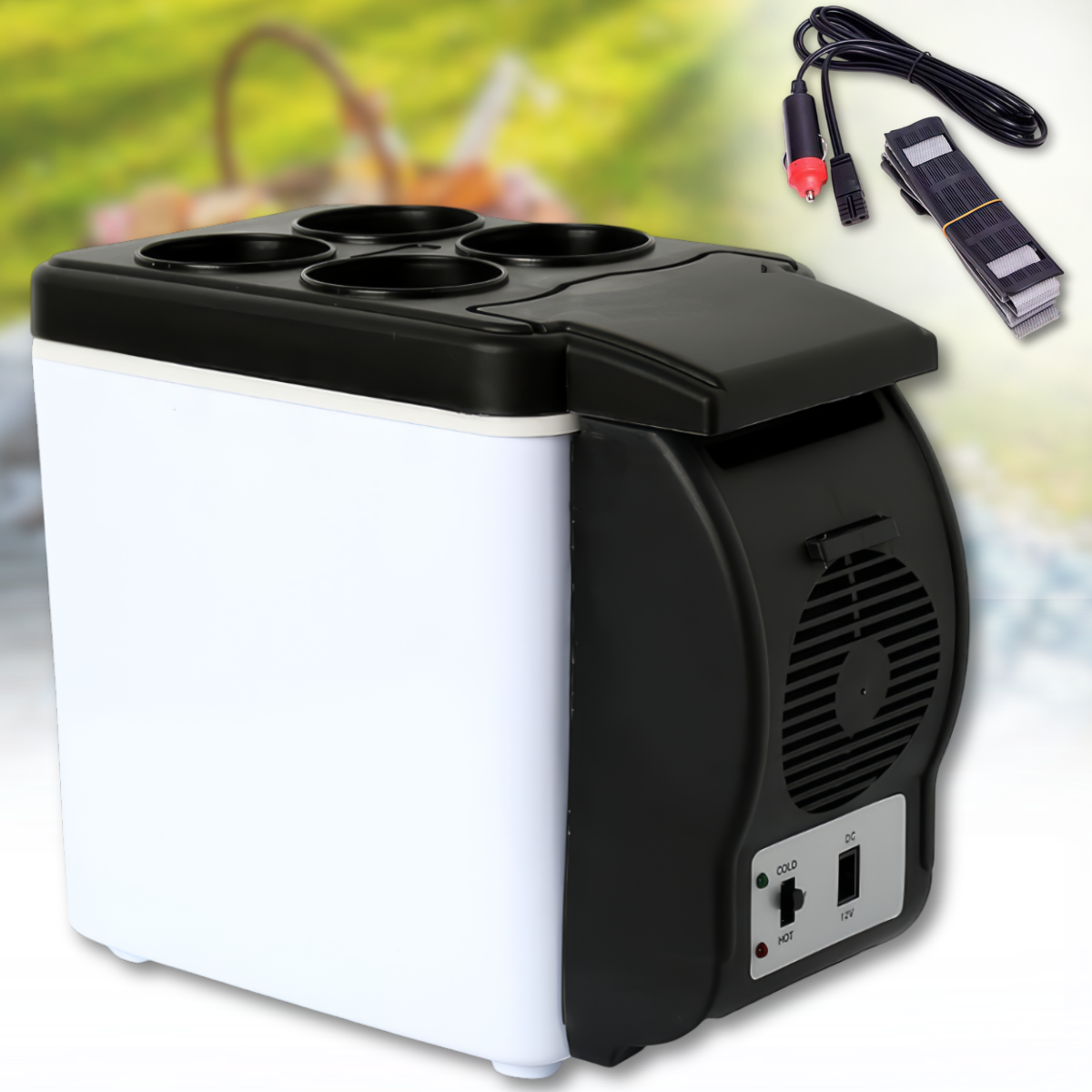 Міні-холодильник для авто на 6 літрів з підігрівом та охолодженням Car refrigerator, фото 1