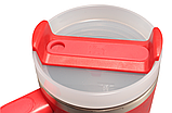 Термос термочашка Stanley Quencher H2.0 Tumbler з нержавіючої сталі 1,18 л Red Hearts KT6007853 solve, фото 3