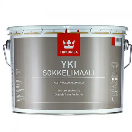 Фарба латексна для цоколя Tikkurila Yki База А 2.7л, фото 1