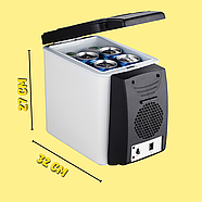 Міні-холодильник для авто на 6 літрів з підігрівом та охолодженням Car refrigerator, фото 10