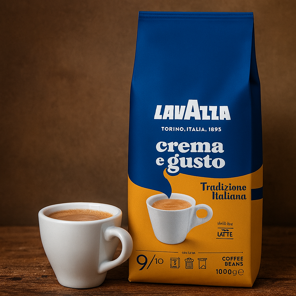 Кава в зернах☕️ Lavazza "Crema e Gusto Tradizione Italiana" 1 кг. Італія, фото 1