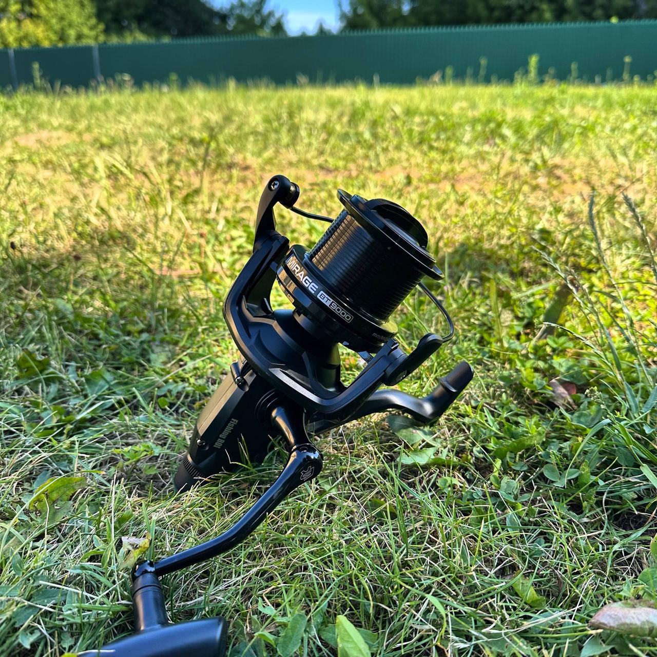 Котушка коропова Fishing ROI Mirage BT9000 з бейтранером, 6+1 підшипників, алюмінієва шпуля, передній фрикціон, запасна шпуля, фото 1