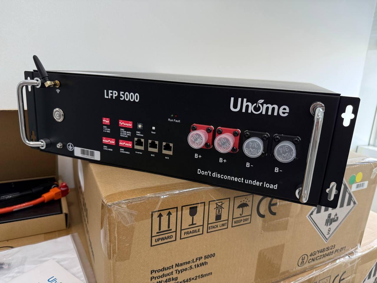 Акумуляторна батарея Uhome LiFePo4 LFP-5000 48V 100Ah, фото 1