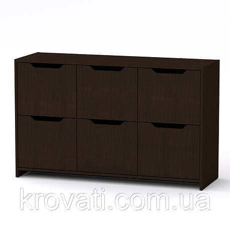 Великий комод для дому 6Д Компаніт, Венге темний, фото 1