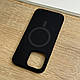 Чохол для iPhone 16 Pro Max з MagSafe, чорний матовий силікон з м якою підкладкою - фото 6 - id-p2788100538