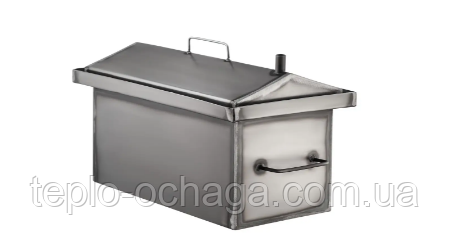 Коптильня гарячого копчення "S" сталь 1.2 мм, 2 яруси та 3 гачки + подарунок