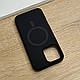 Чохол для iPhone 16 Pro Max з MagSafe, чорний матовий силікон з м якою підкладкою - фото 7 - id-p2788100538