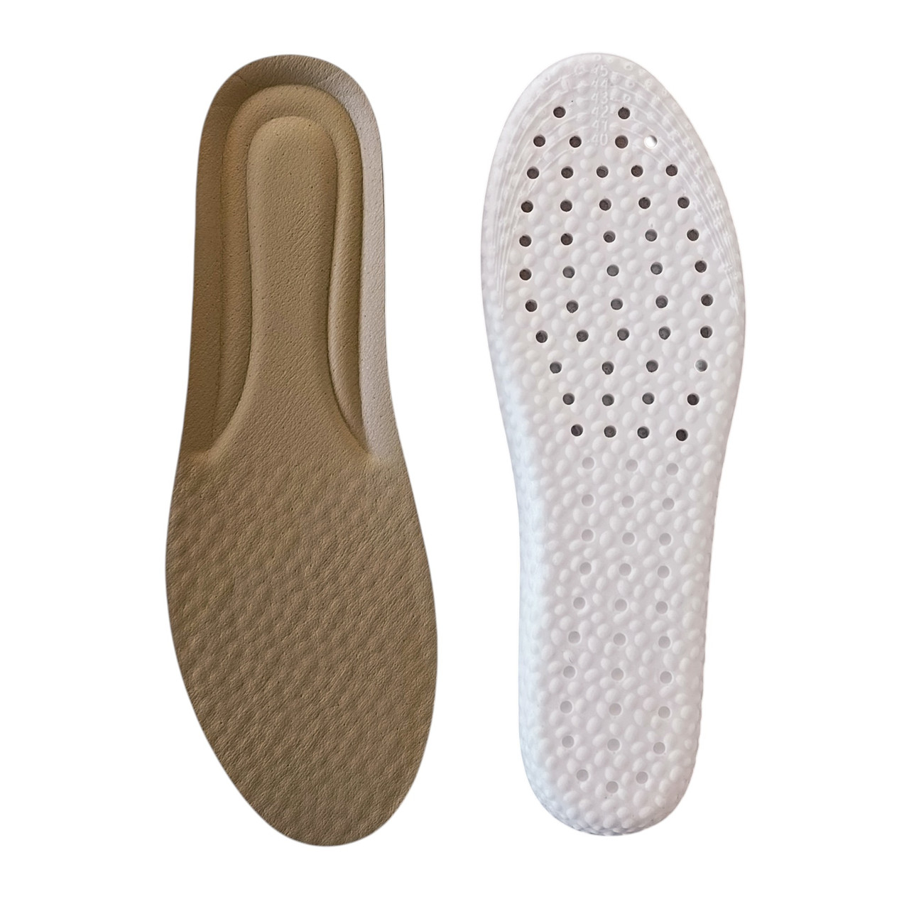 Устілки амортизуючі Velinex SmoothTex 36-40 (22.5 - 25.5 см) для всіх видів взуття, бежевий, фото 1