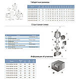 Насос циркуляційний фланцевий 1.3 кВт Hmax 12.3 м Qmax 550 л/хв DN65 300 мм + приєднувальний фланець AQUATICA riven, фото 3