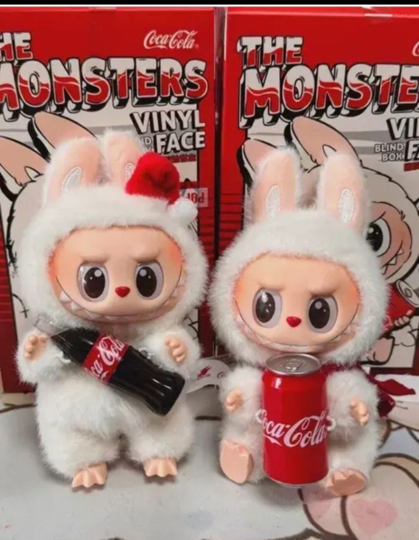 М'яка іграшка Лабубу. Labubu брелок с кока колой, фото 1