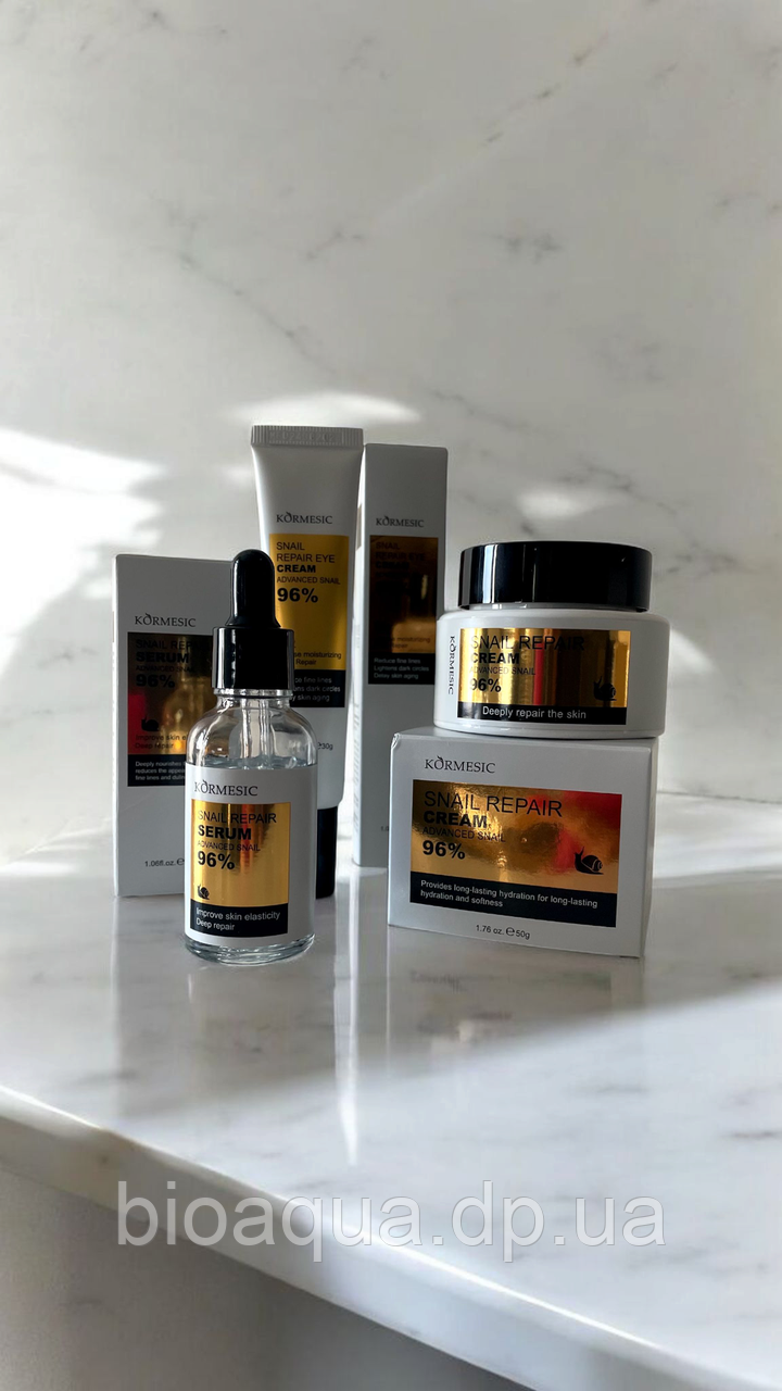 Набір для обличча з муцином равлика KORMESIC 96 % Snail ,3 в 1