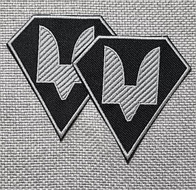 Шеврон ССО "Сили Спеціальних Операцій", Двозуб, 80х90мм