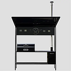 Мангальний комплекс з дахом, грубкою та робочою поверхнею Орел Нації Vesuvi для готування на свіжому повітрі, фото 2