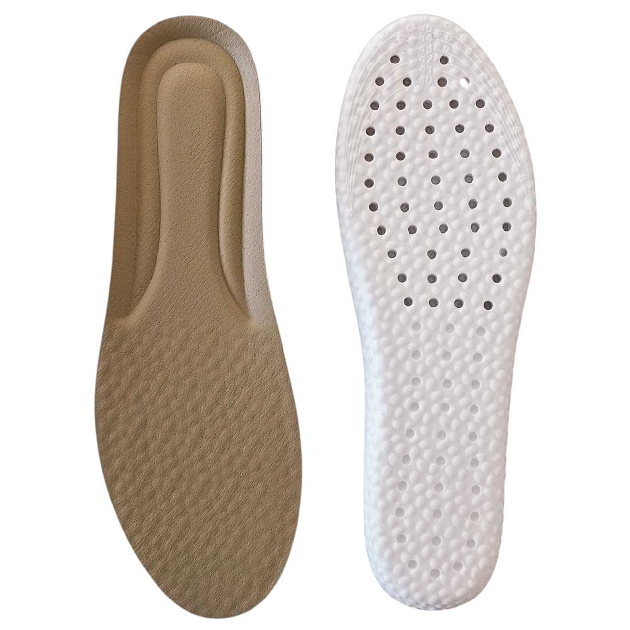 Устілки амортизуючі Velinex SmoothTex 40-45 (26.0 - 28.5 см) для всіх видів взуття, бежевий, фото 1