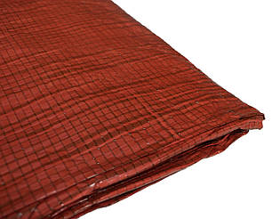 Тент 80 г/м2 4*8 м двокольоровий зелено-помаранчевий тент садовий, фото 2