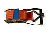 Стяжний ремінь 10 т 8 метрів ремінь для стягування вантажу, фото 6