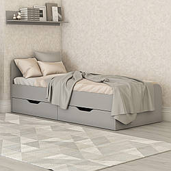 Дитяче односпальне ліжко 90*200 з шухлядами для дівчинки хлопчика в дитячу кімнату ЛДСП Лілу Мебель Стар