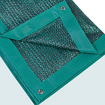 Сітка затіняюча 45% 4 м*4 м посилена з люверсами, фото 5