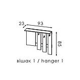 Вішак в передпокій Візит 1 930х230х850 Модерн, фото 2