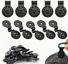 Кліпса для затіняючої сітки (Кругла) кріплення сітки на паркан, фото 3