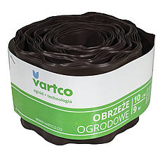 Бордюрна стрічка 10 см 9 метрів коричнева VARTCO (Польща)