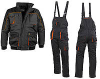 Робочий костюм утеплений куртка та напівкомбінезон, зимовий комплект спецодягу, роба тепла чоловіча, польша